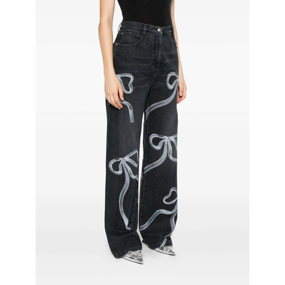 Mach & Mach Black Denim - Straight-Leg Jeans Women