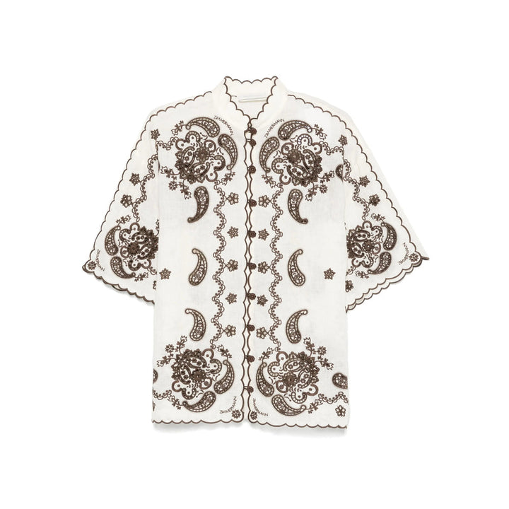 Zimmermann Neutrals Tops - Shirts Women