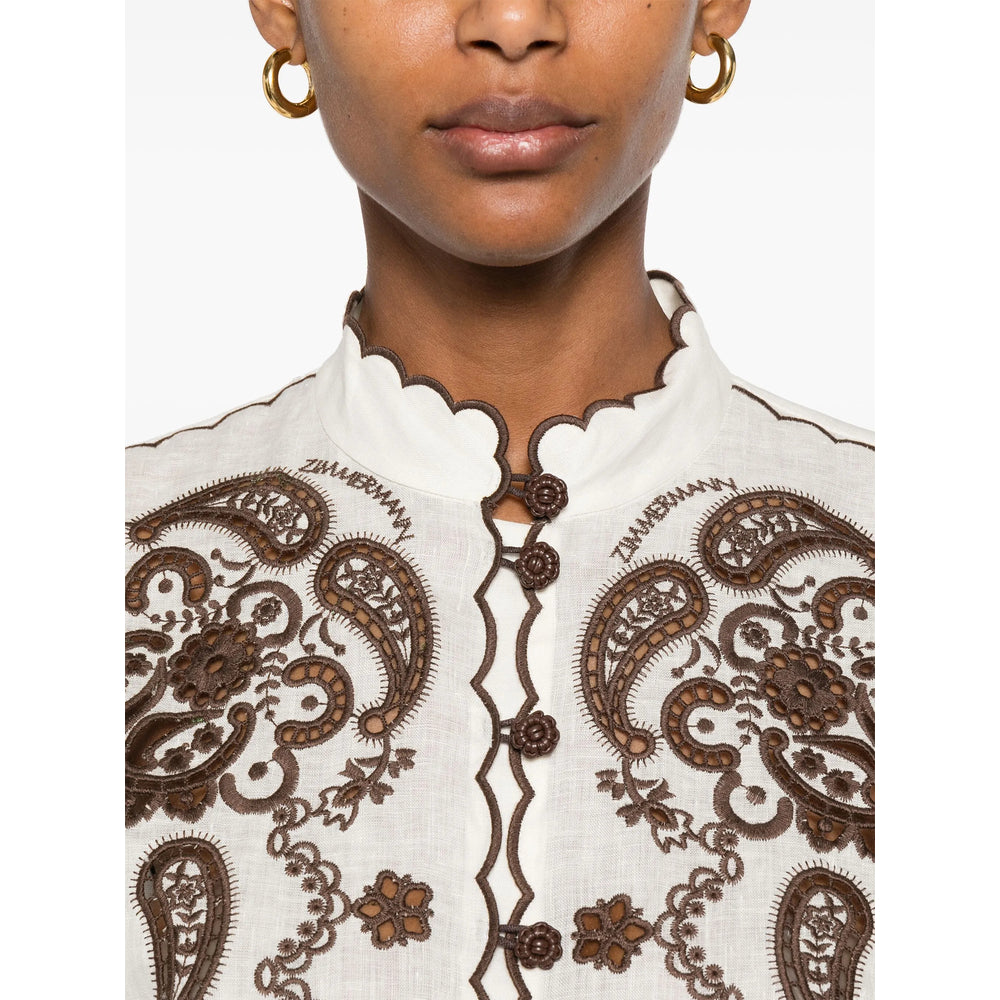 Zimmermann Neutrals Tops - Shirts Women