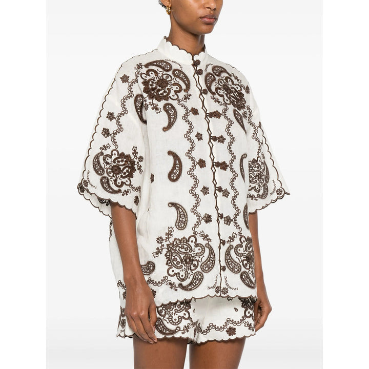 Zimmermann Neutrals Tops - Shirts Women