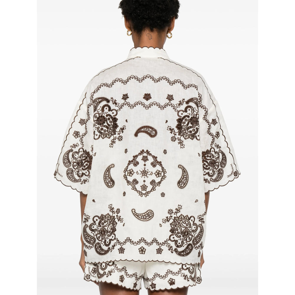 Zimmermann Neutrals Tops - Shirts Women