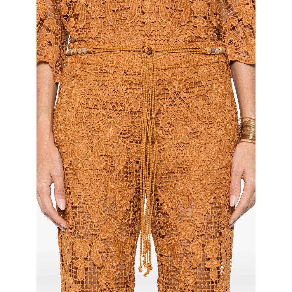 Zimmermann Brown Trousers - Flared Trousers Women