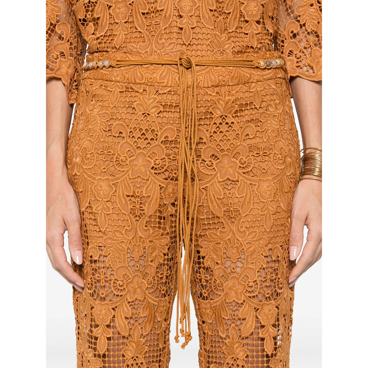 Zimmermann Brown Trousers - Flared Trousers Women