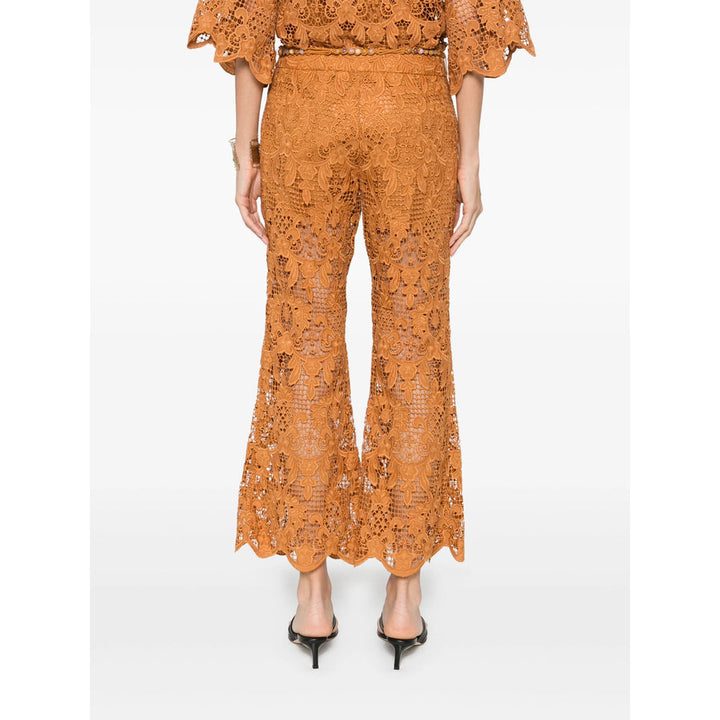 Zimmermann Brown Trousers - Flared Trousers Women