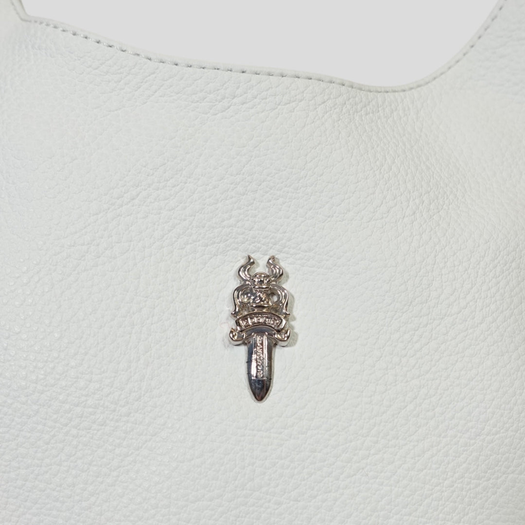 Chrome Hearts Viv Bag in White