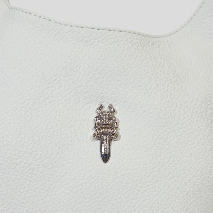 Chrome Hearts Viv Bag in White