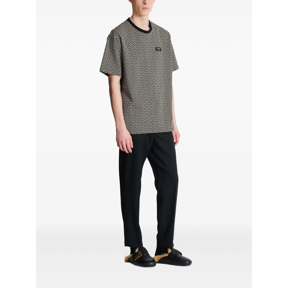 Balmain Black T-Shirts & Vests - T-Shirts Men