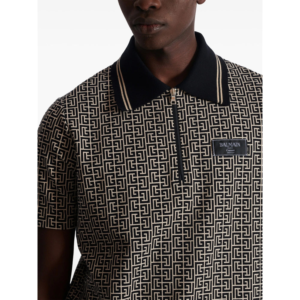 Balmain Black Polo Shirts Men