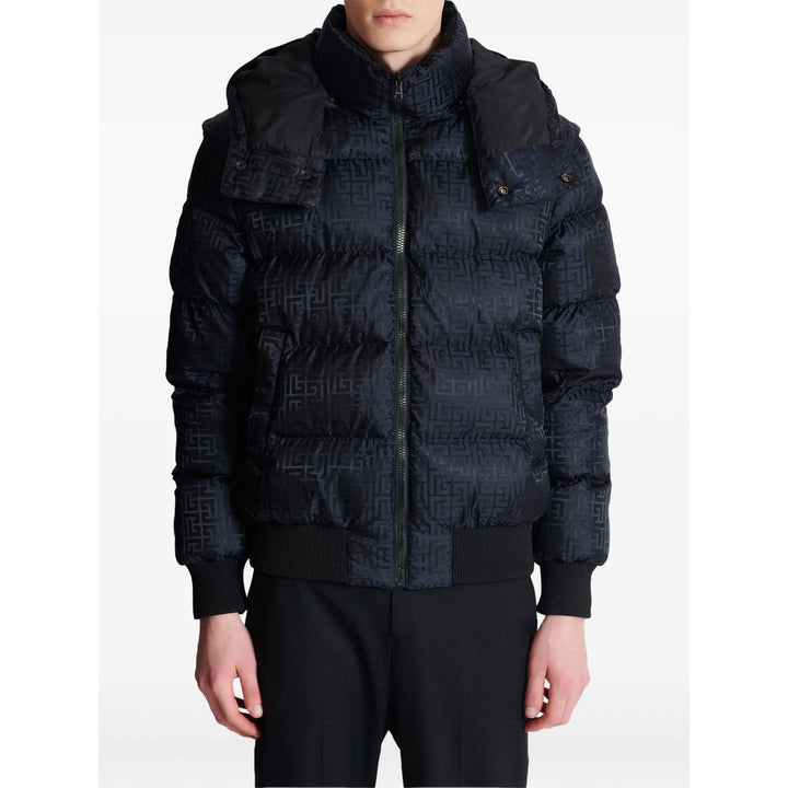 Balmain Black Jackets - Padded & Down Jackets Men