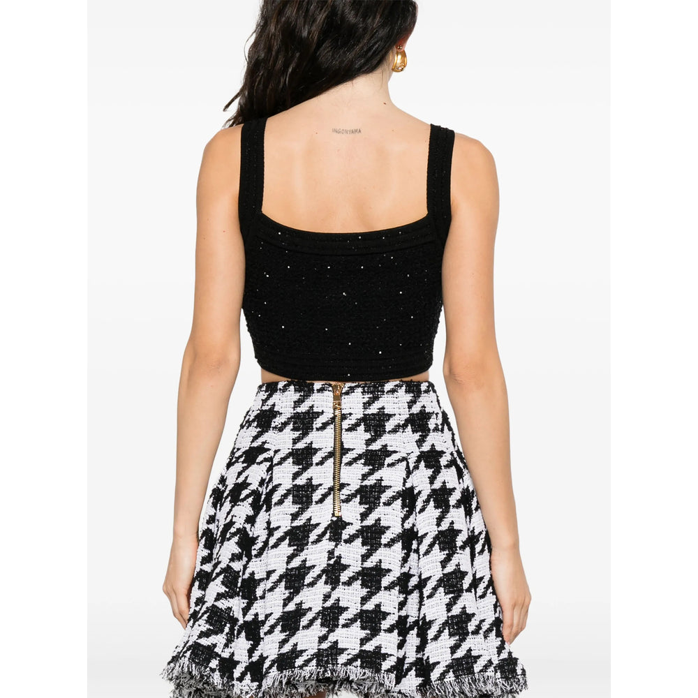 Balmain Black Tops - Vests & Tank Tops Women