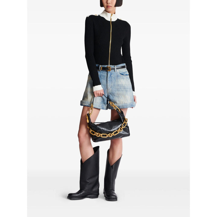 Balmain Black Shoulder Bags Women