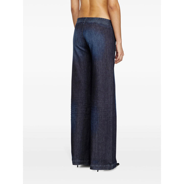 Diesel Blue Denim - Wide-Leg Jeans Women