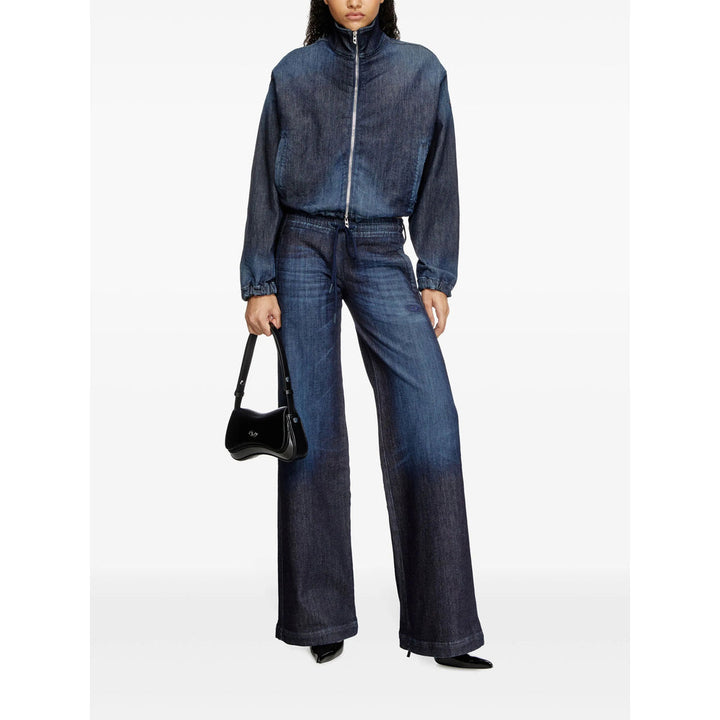 Diesel Blue Denim - Wide-Leg Jeans Women
