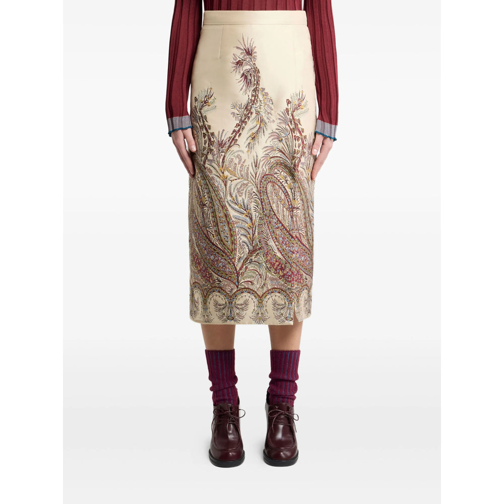 Etro Neutrals Skirts - A-Line Skirts Women
