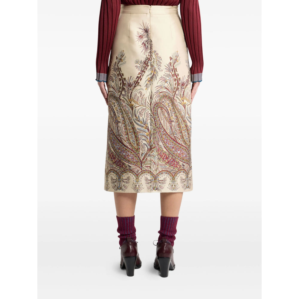 Etro Neutrals Skirts - A-Line Skirts Women