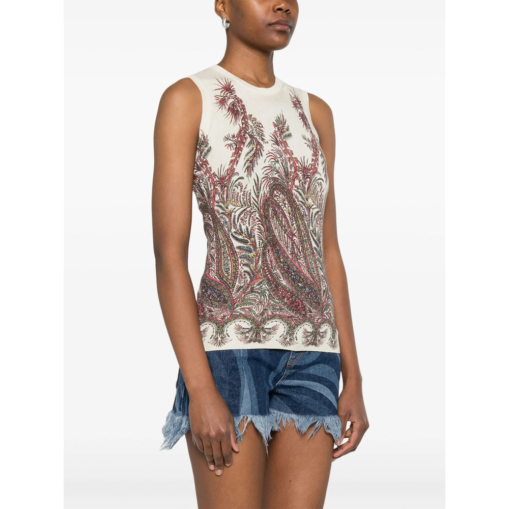 Etro Neutrals Tops - Vests & Tank Tops Women