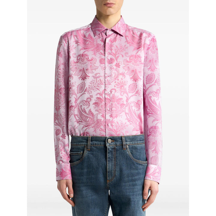 Etro Pink Shirts Men