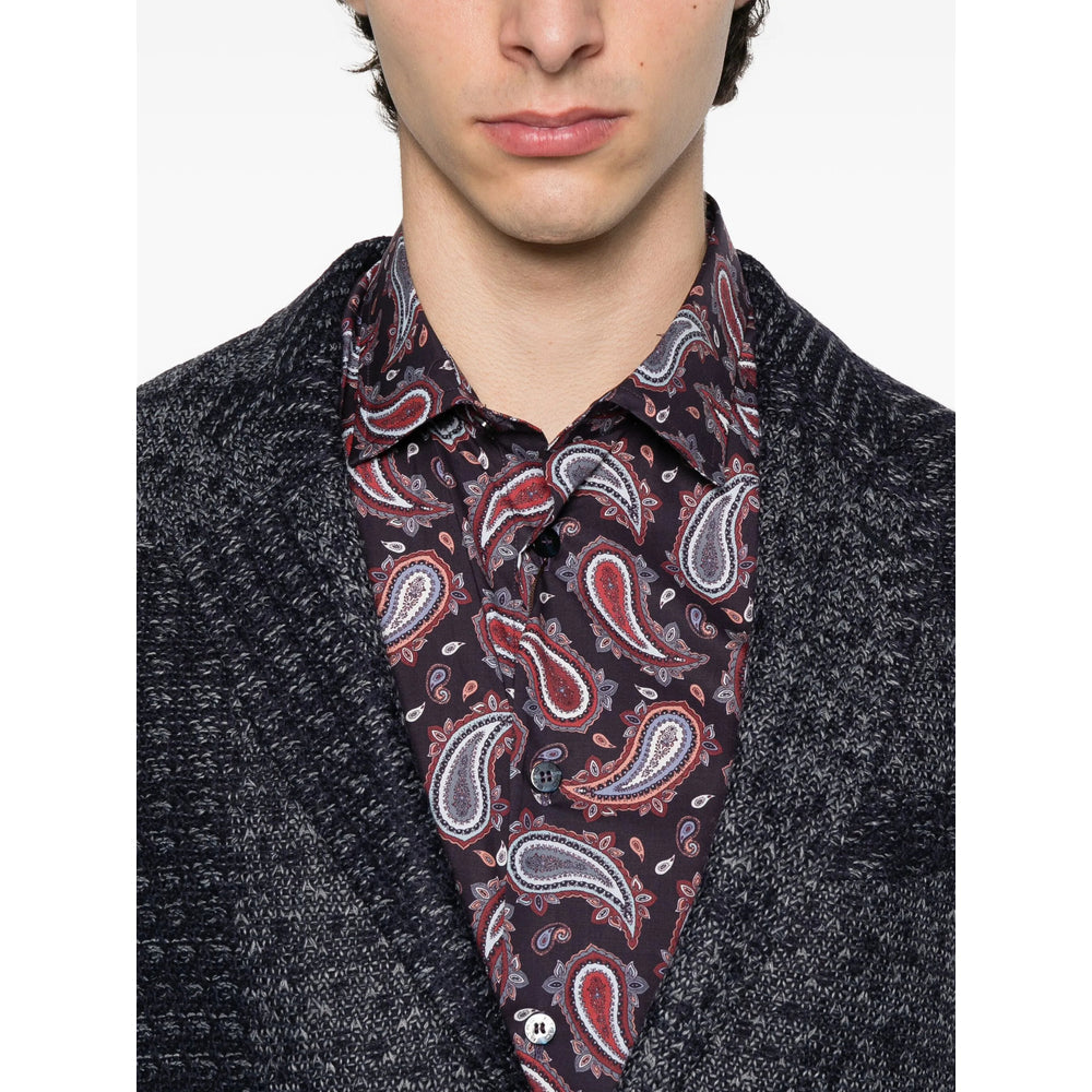 Etro Purple Shirts Men