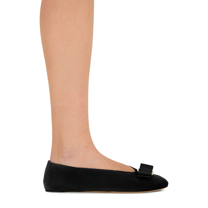 Ferragamo Black Ballet Flats Women