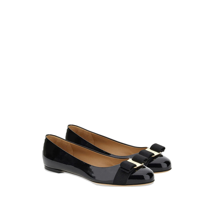 Ferragamo Black Ballet Flats Women