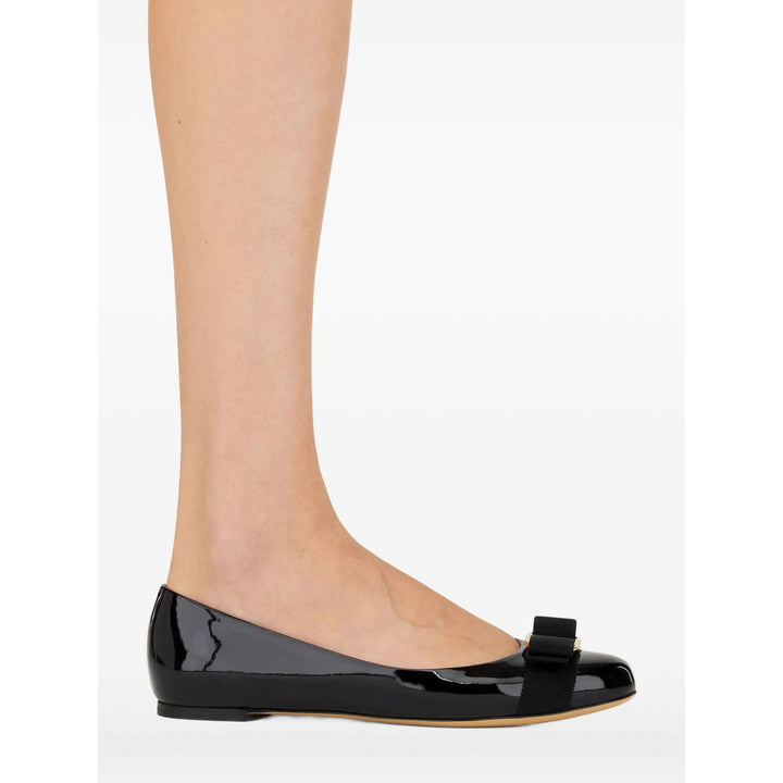 Ferragamo Black Ballet Flats Women