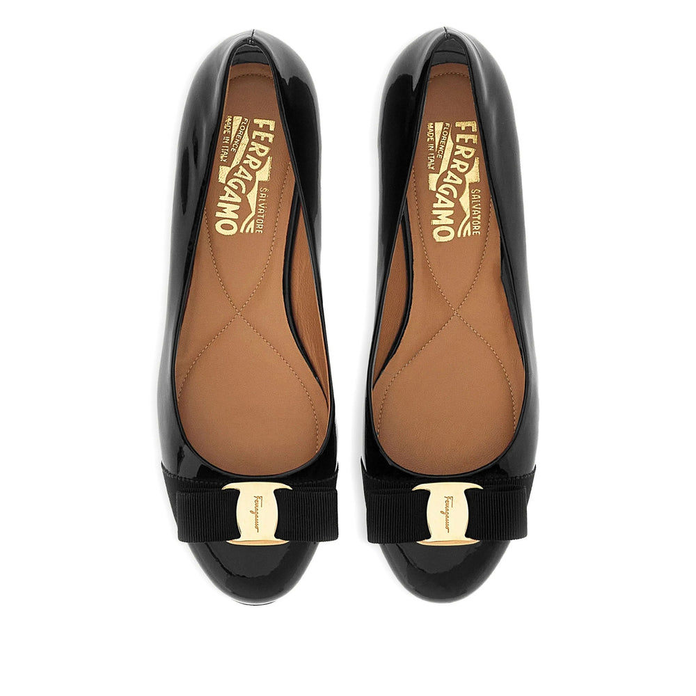 Ferragamo Black Ballet Flats Women