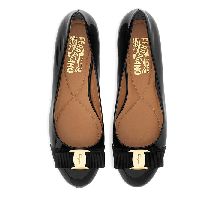 Ferragamo Black Ballet Flats Women