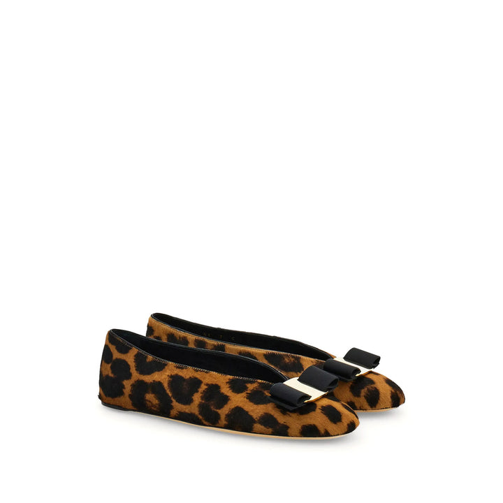 Ferragamo Brown Ballet Flats Women