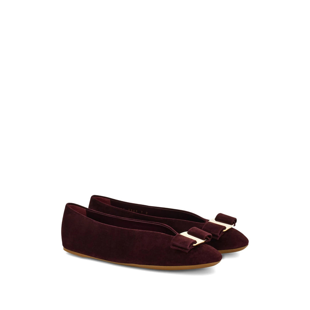 Ferragamo Red Ballet Flats Women