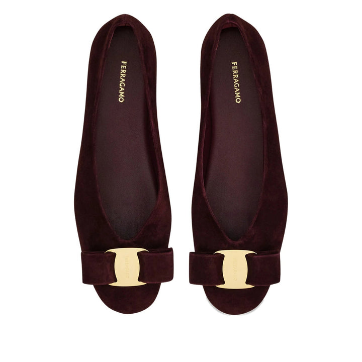 Ferragamo Red Ballet Flats Women