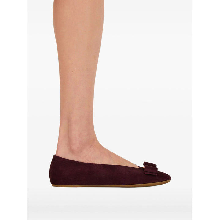 Ferragamo Red Ballet Flats Women