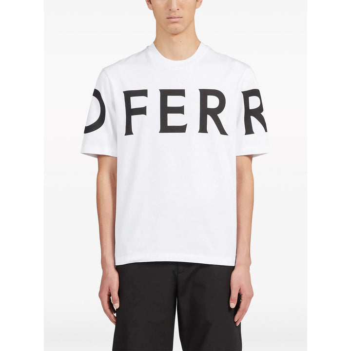 Ferragamo White T-Shirts & Vests - T-Shirts Men