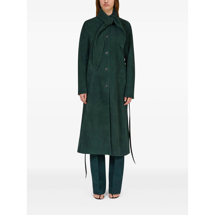 Ferragamo Green Trousers - Tailored Trousers Women