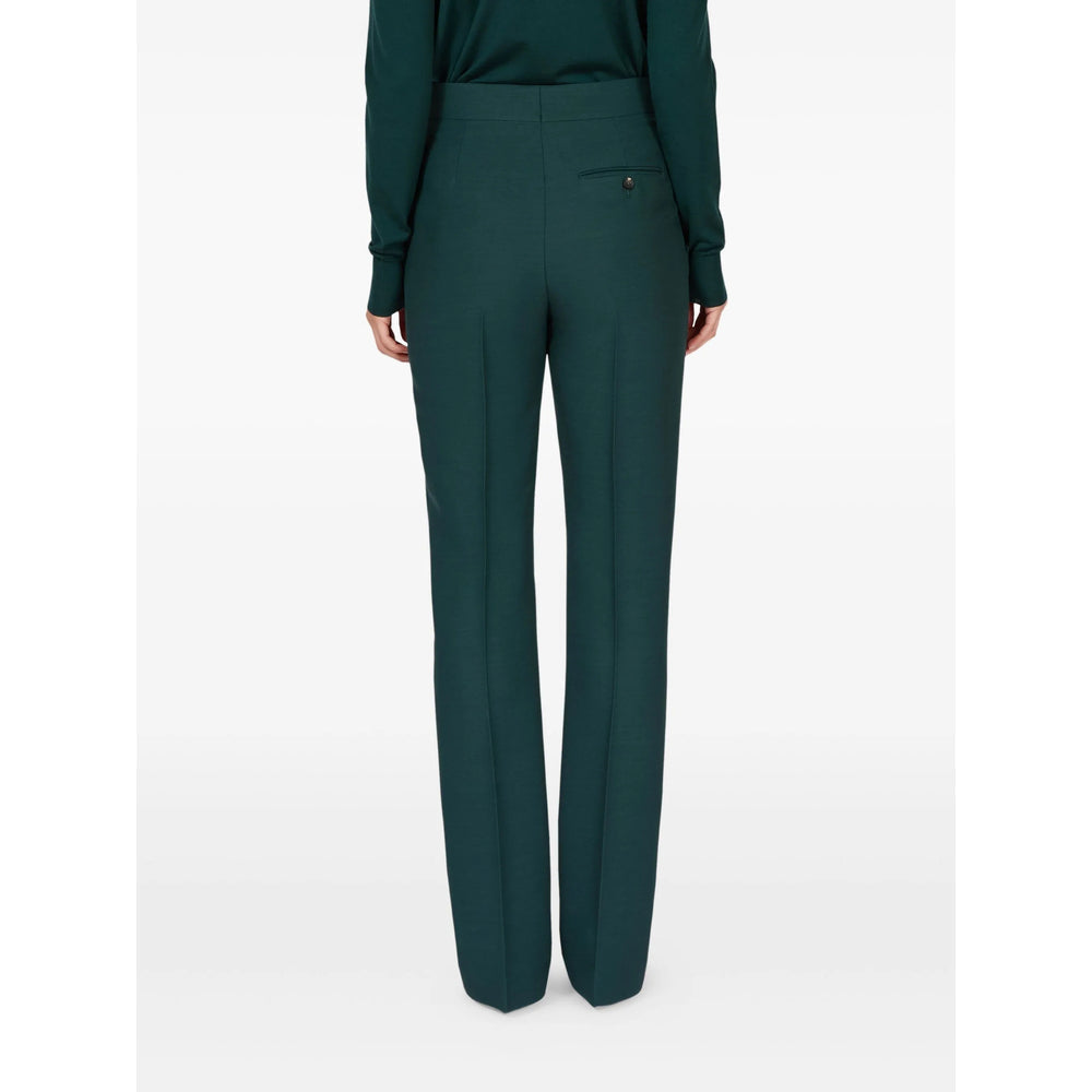 Ferragamo Green Trousers - Tailored Trousers Women