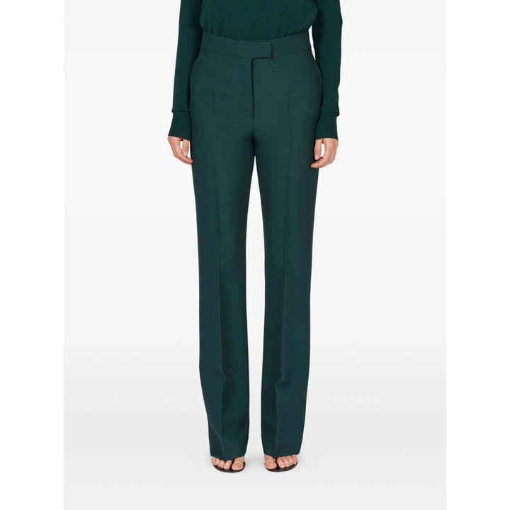 Ferragamo Green Trousers - Tailored Trousers Women