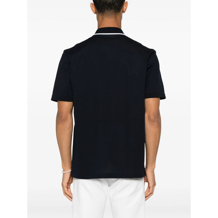 Ferragamo Blue Polo Shirts Men