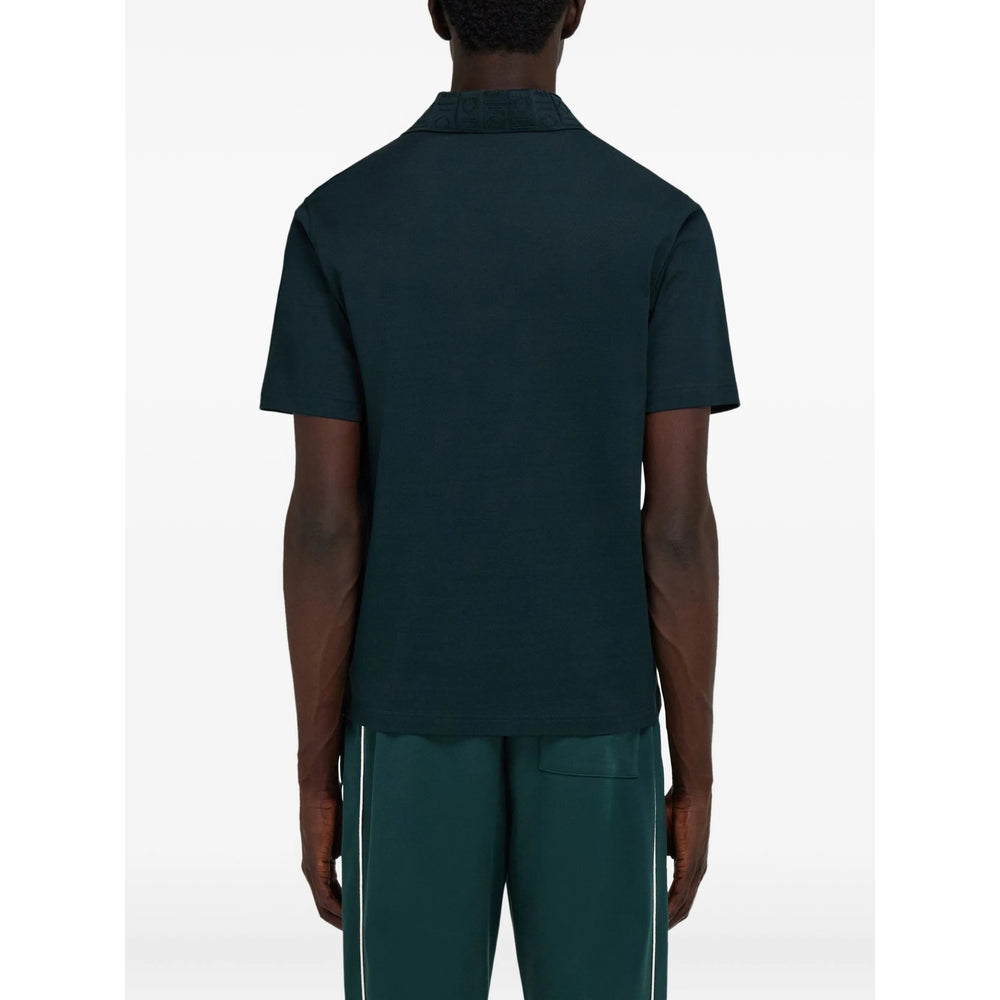 Ferragamo Green Polo Shirts Men