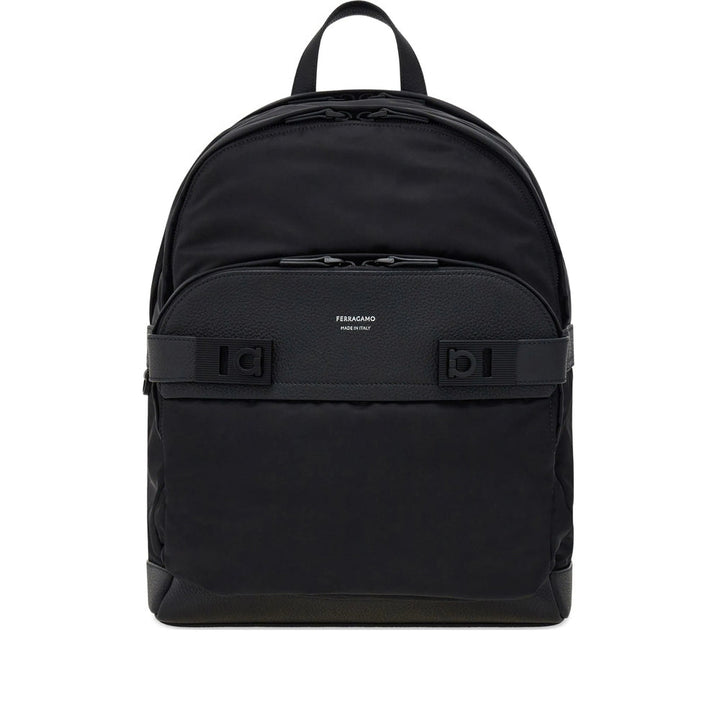 Ferragamo Black Backpacks Men