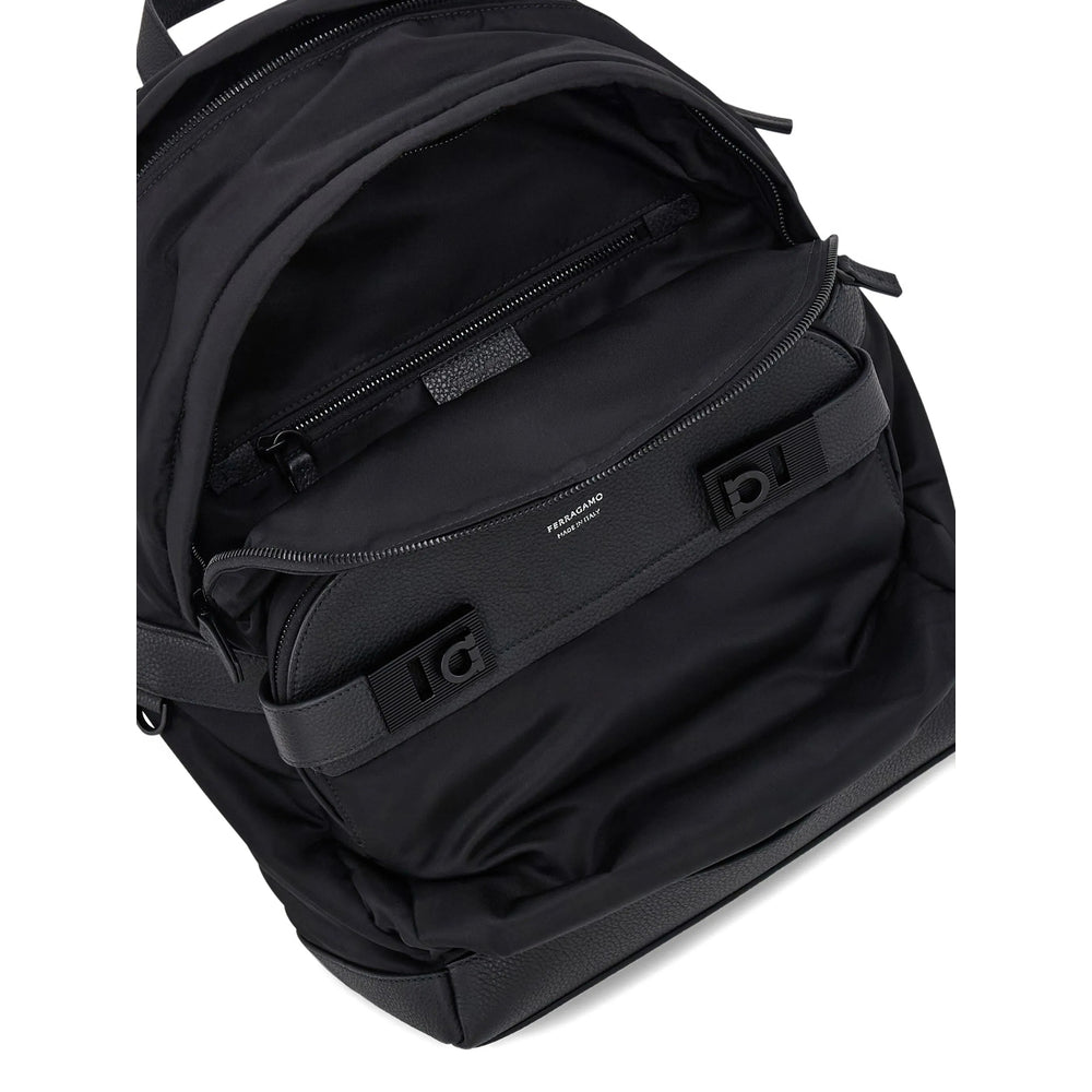 Ferragamo Black Backpacks Men