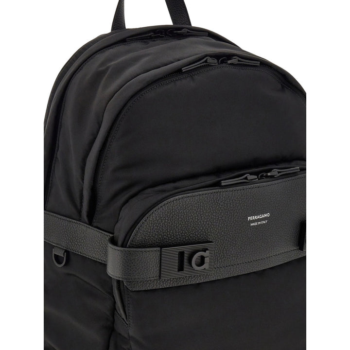 Ferragamo Black Backpacks Men