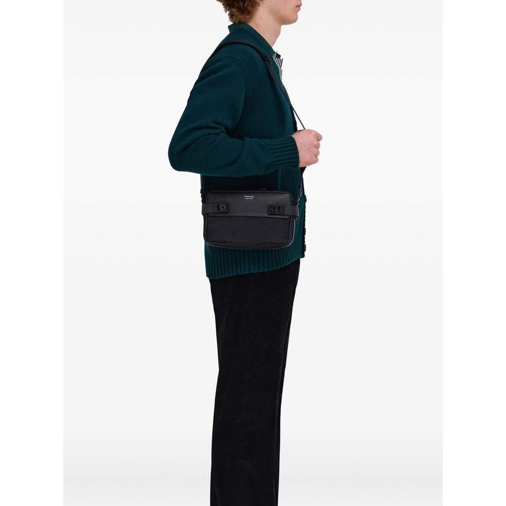 Ferragamo Black Shoulder Bags Men