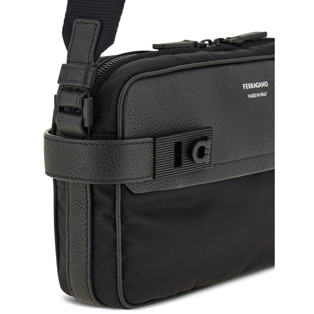 Ferragamo Black Shoulder Bags Men