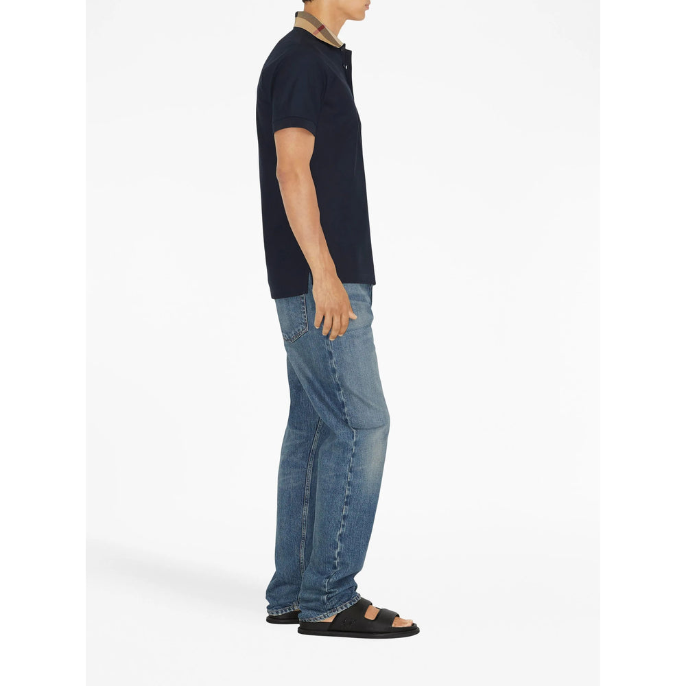 Burberry Blue Polo Shirts Men