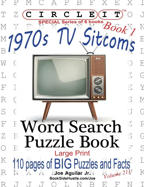 Circle It, 1970s Sitcoms Facts, Book 1, Word Search, Puzzle Book - Paperback