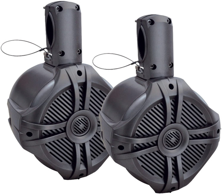 Power Acoustik MWT‐65T Marine-Grade 6.5" 500-Watt Wake Tower Enclosure &amp; Speaker System (Titanium)