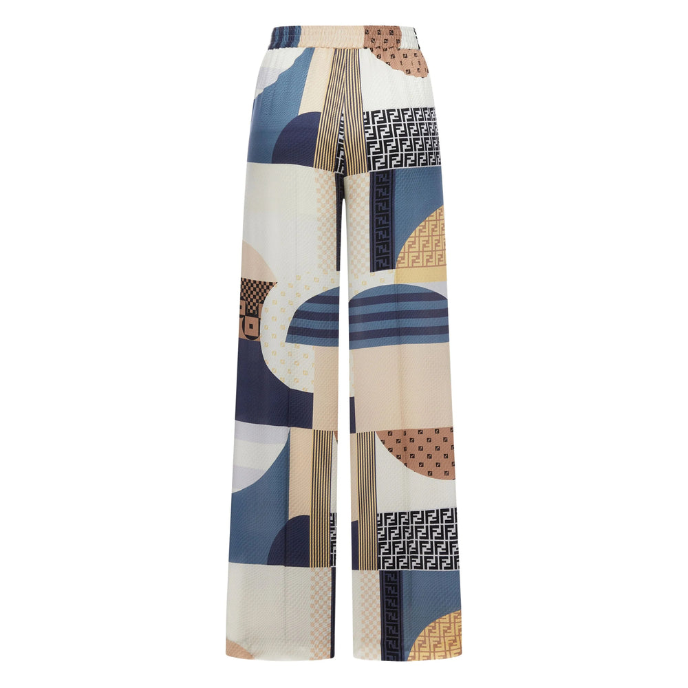 Fendi White Trousers - Palazzo Pants Women