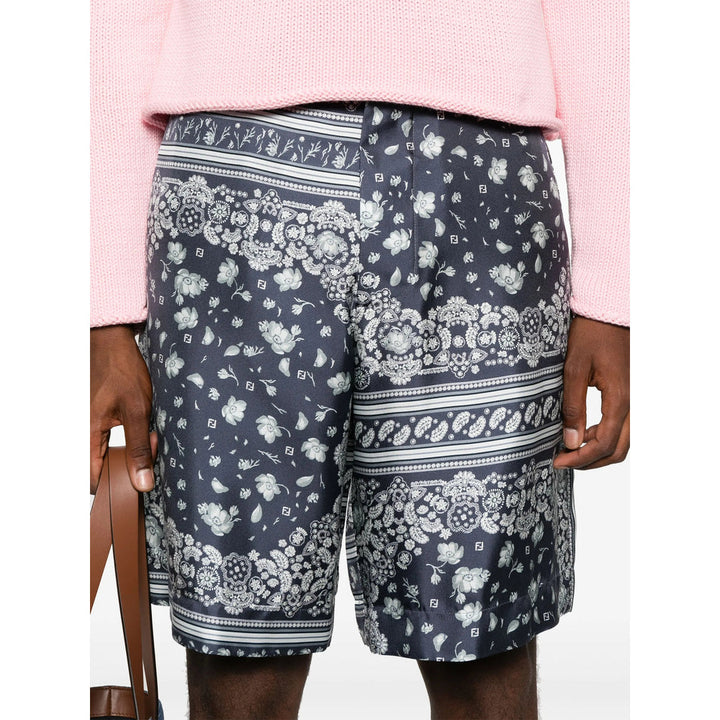 Fendi Blue Shorts - Bermuda Shorts Men