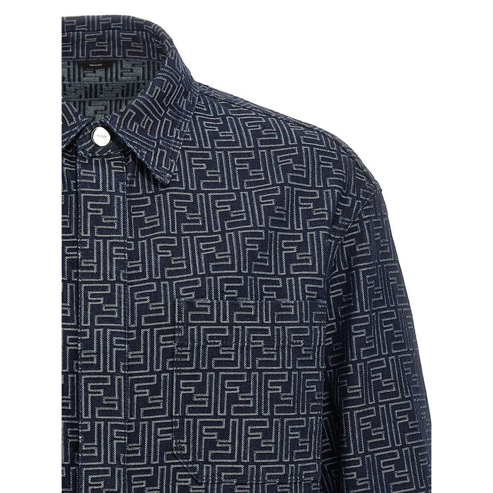 Fendi Blue Jackets - Shirt Jackets Men