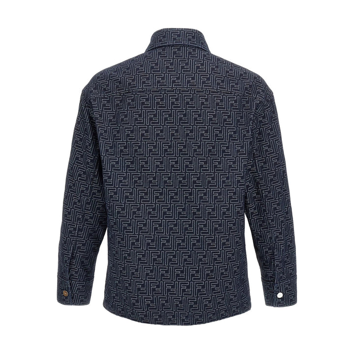 Fendi Blue Jackets - Shirt Jackets Men
