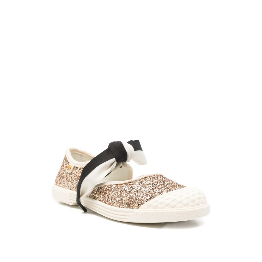 Valentino Garavani Gold Ballet Flats Women